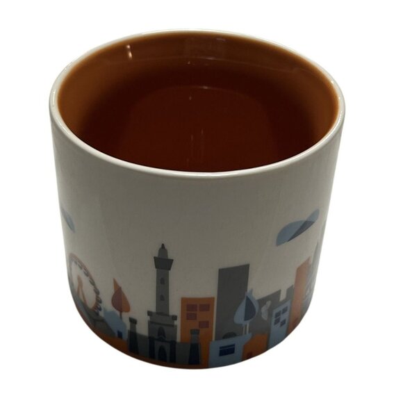 Starbucks 2017 You Are Here Collection Chicago Mug 14 Fl Oz Orange Interior - Picture 3 of 4